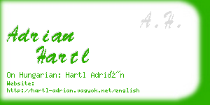 adrian hartl business card